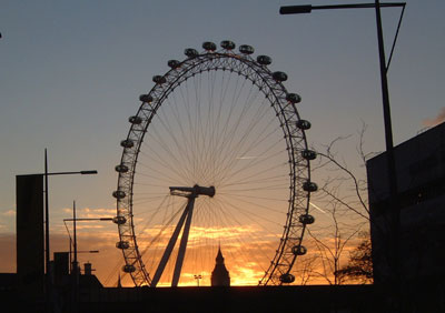 London Eye at Sunset